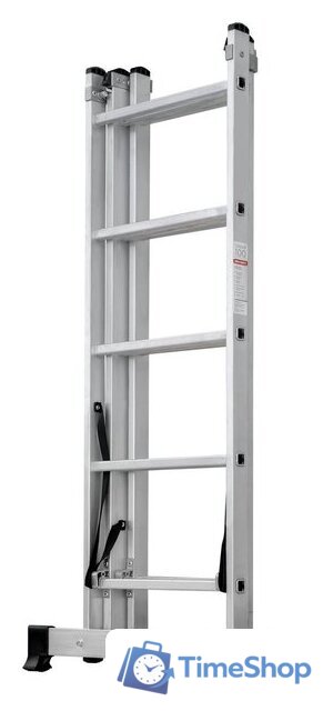 Лестница-стремянка Новая высота NV 123 алюминиевая трёхсекционная 3x5 ступеней - Изображение №5 — Интернет-магазин Time-Shop