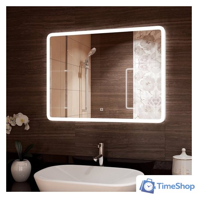  Континент Зеркало Demure Led 90x70 (бесконтактный сенсор) - Изображение №1 — Интернет-магазин Time-Shop
