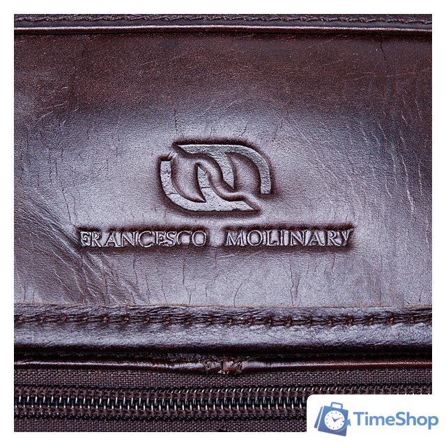 Мужская сумка Francesco Molinary 846-7146-DBW (коричневый) - Изображение №4 — Интернет-магазин Time-Shop