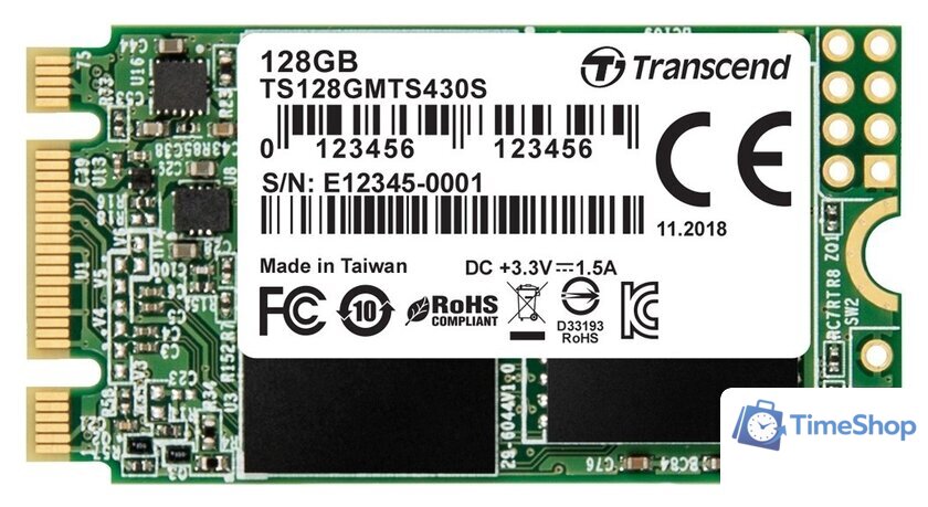 SSD Transcend 430S 128GB TS128GMTS430S - Изображение №1 — Интернет-магазин Time-Shop
