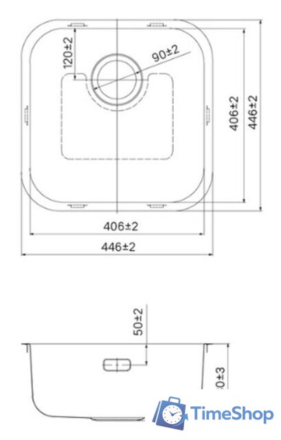 Кухонная мойка IDDIS Mate MAT44S0i77 - Изображение №5 — Интернет-магазин Time-Shop