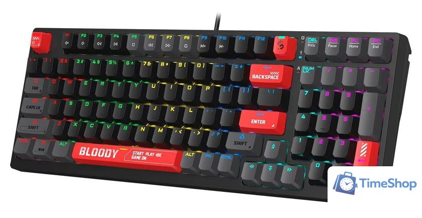 Клавиатура A4Tech Bloody S98 Red (Bloody BLMS Red Plus) - Изображение №10 — Интернет-магазин Time-Shop
