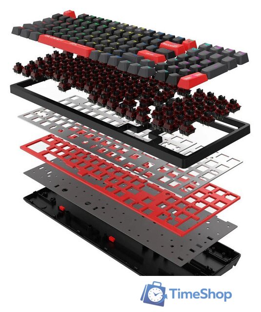 Клавиатура A4Tech Bloody S98 Red (Bloody BLMS Red Plus) - Изображение №17 — Интернет-магазин Time-Shop