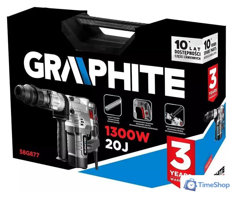 Отбойный молоток GRAPHITE 58G877 (кейс) - Изображение №6 — Интернет-магазин Time-Shop