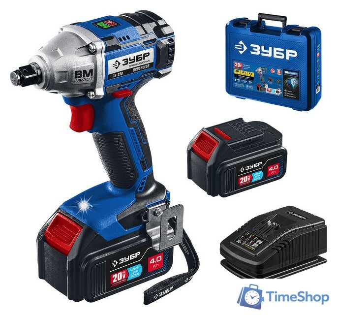 Гайковерт Зубр GB-250-42 (с 2-мя АКБ, кейс) - Изображение №1 — Интернет-магазин Time-Shop