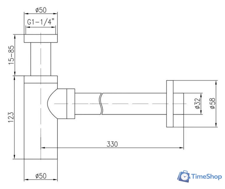 Сифон Vieir VRQ34D - Изображение №2 — Интернет-магазин Time-Shop