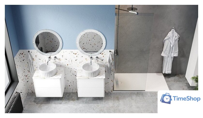  Belux Зеркало Джаз В 65 (1, белый глянцевый) - Изображение №5 — Интернет-магазин Time-Shop