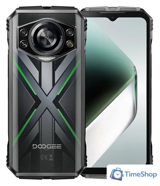 Телефон Doogee S Cyber Pro 12GB/512GB (черный/зеленый) - Изображение №1 — Интернет-магазин Time-Shop