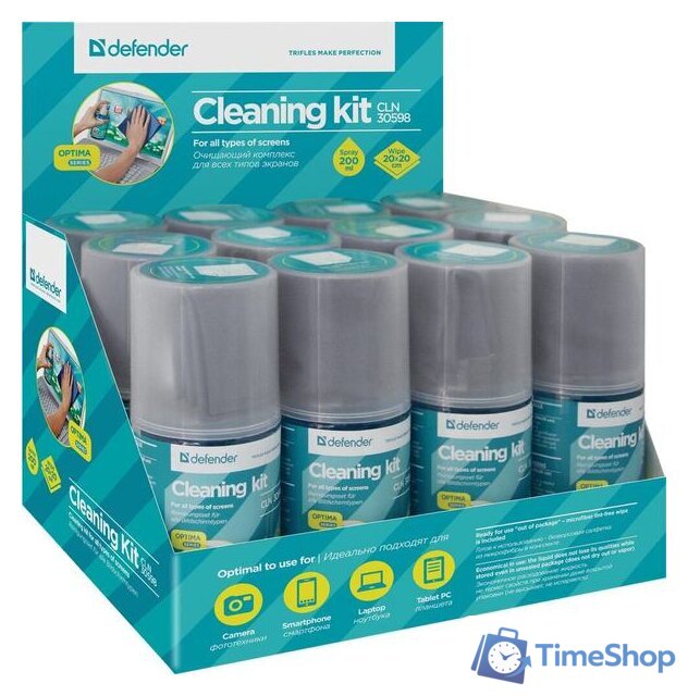Чистящий набор Defender CLN 30598 Optima (200 мл) - Изображение №4 — Интернет-магазин Time-Shop