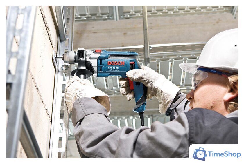 Ударная дрель Bosch GSB 16 RE Professional (060114E500) - Изображение №11 — Интернет-магазин Time-Shop