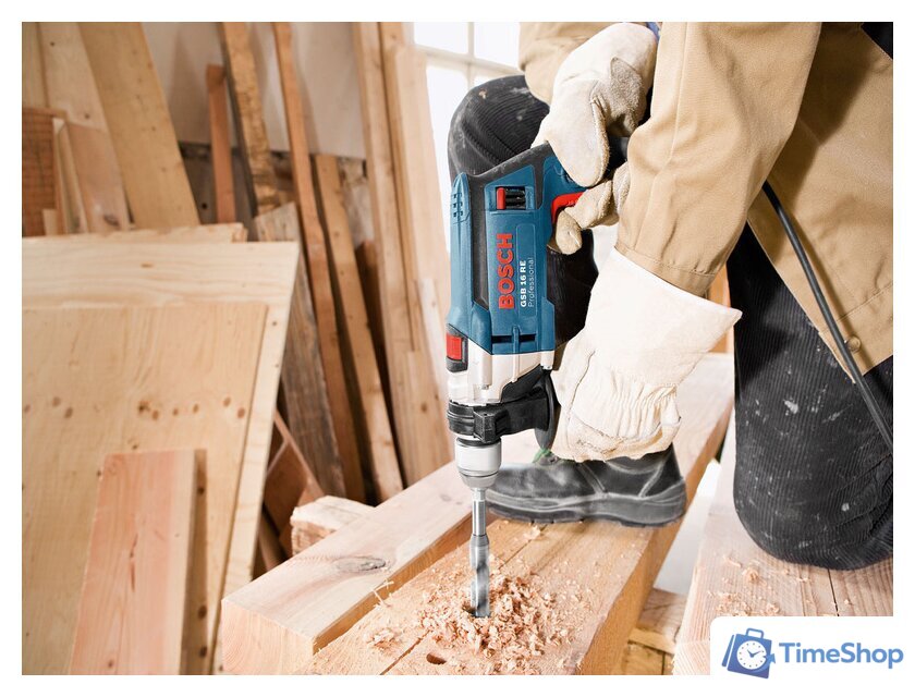 Ударная дрель Bosch GSB 16 RE Professional (060114E500) - Изображение №13 — Интернет-магазин Time-Shop