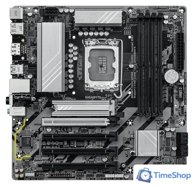 Материнская плата Gigabyte B860M DS3H WiFi6E - Изображение №1 — Интернет-магазин Time-Shop