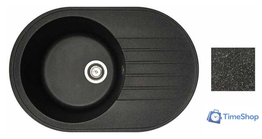Кухонная мойка БелЭворс Rondo L + смеситель W74004-2 + дозатор L405F (черный) - Изображение №4 — Интернет-магазин Time-Shop