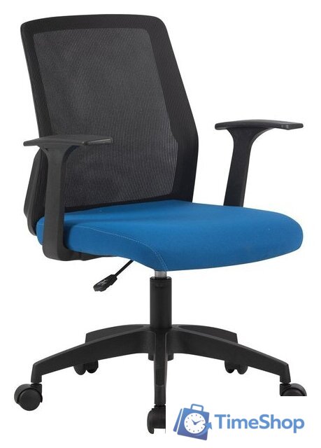 Офисное кресло CACTUS CS-MC222-BKBL (черный/темно-синий) - Изображение №1 — Интернет-магазин Time-Shop