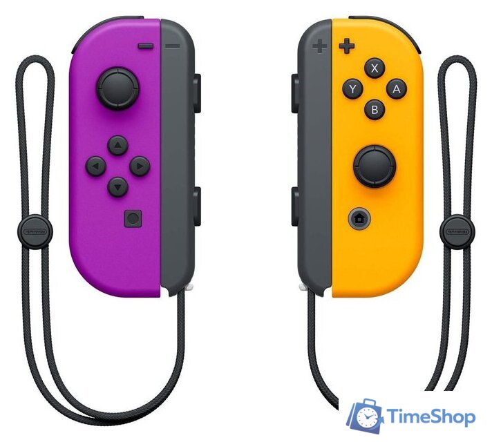 Геймпад Nintendo Joy-Con (неоновый фиолетовый/неоновый оранжевый) - Изображение №1 — Интернет-магазин Time-Shop