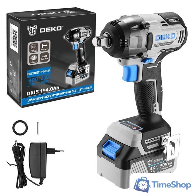 Гайковерт Deko DKIS20 063-4034 (с 1-им АКБ 4.0 Ач) - Изображение №1 — Интернет-магазин Time-Shop