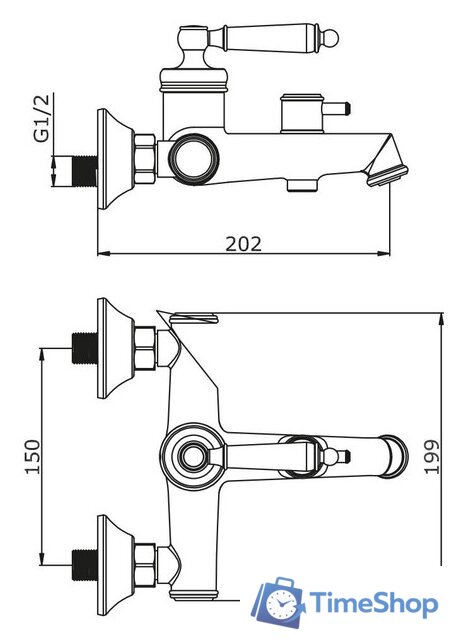Смеситель Vieir V173531 - Изображение №2 — Интернет-магазин Time-Shop