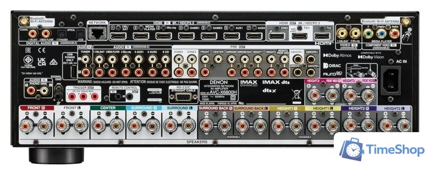 AV ресивер Denon AVC-X6800H (черный) - Изображение №5 — Интернет-магазин Time-Shop