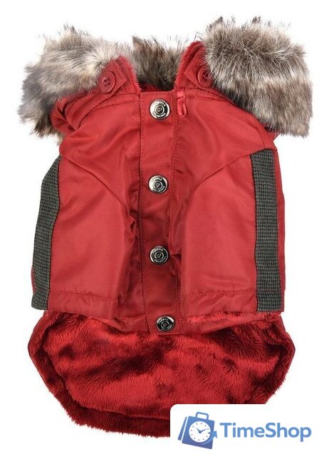 Куртка для животных Puppia Brock с капюшоном PAUD-JM1851-RD-L (красный) - Изображение №2 — Интернет-магазин Time-Shop