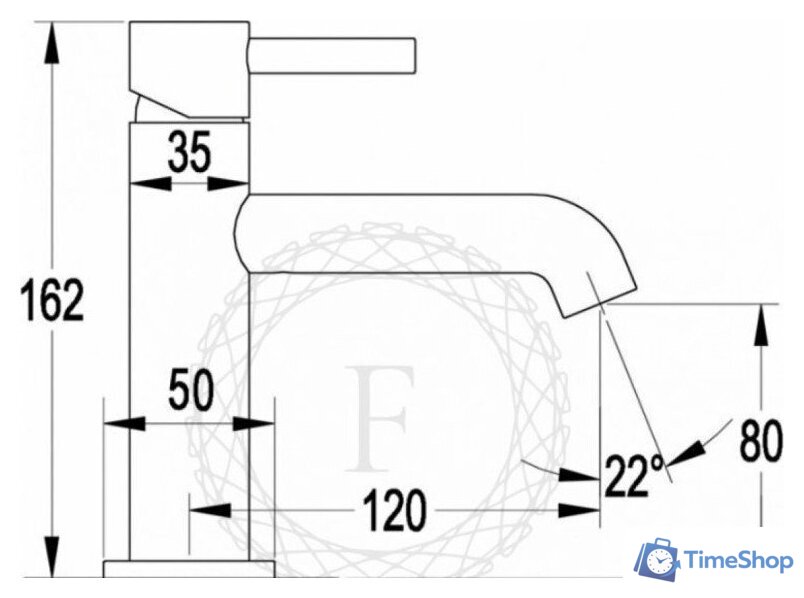 Смеситель Filarete Roun FL5020 (никель) - Изображение №7 — Интернет-магазин Time-Shop