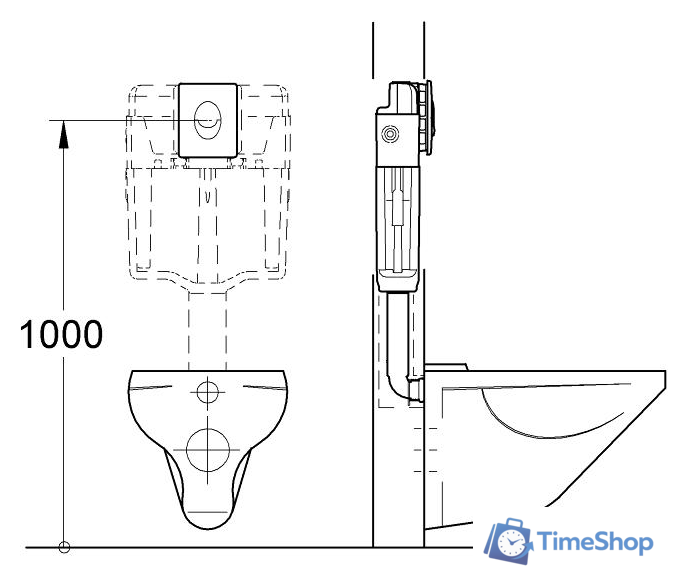 Панель смыва Grohe Skate Air 38505SH0 (альпин-белый) - Изображение №5 — Интернет-магазин Time-Shop