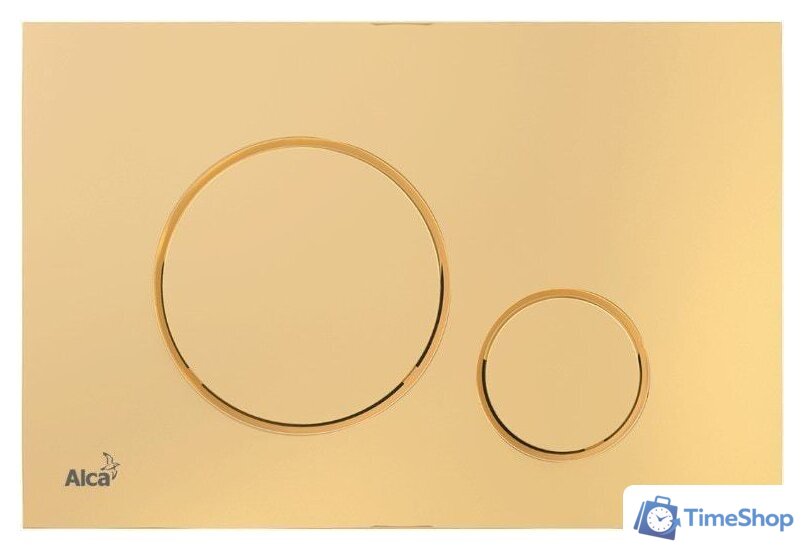 Панель смыва Alcaplast M675 (золотой) - Изображение №1 — Интернет-магазин Time-Shop