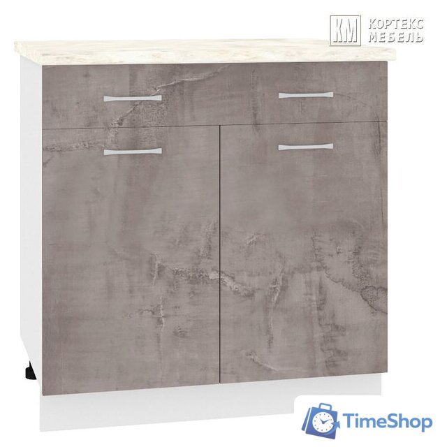 Шкаф напольный Кортекс-мебель Корнелия Лира НШ80р1ш (оникс/мадрид) - Изображение №1 — Интернет-магазин Time-Shop