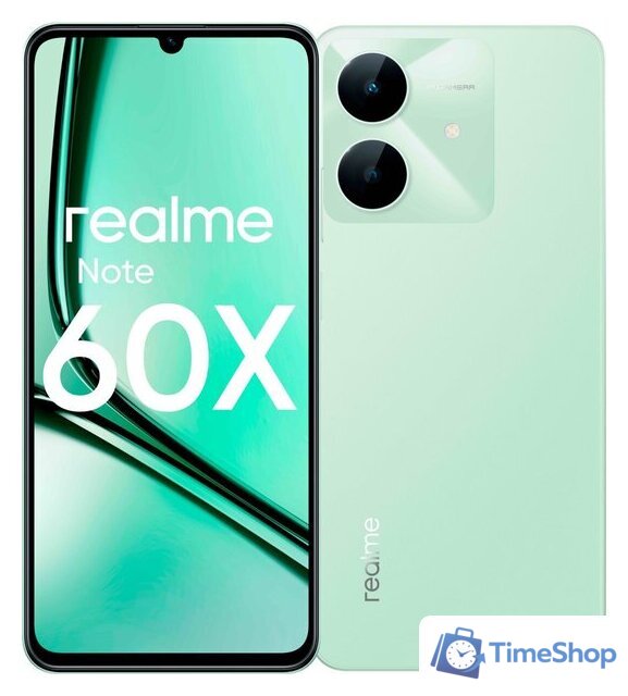 Телефон Realme Note 60x RMX3938 4GB/128GB (зеленый) - Изображение №1 — Интернет-магазин Time-Shop