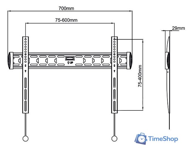 Кронштейн для телевизора Onkron FM6 - Изображение №5 — Интернет-магазин Time-Shop