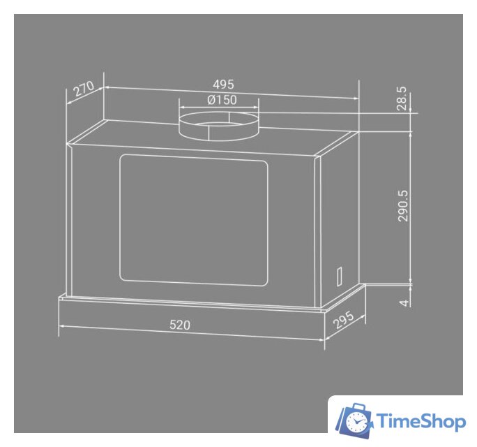 Кухонная вытяжка Hiberg VMF 6191 W - Изображение №7 — Интернет-магазин Time-Shop