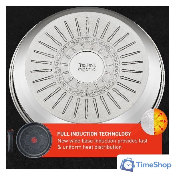 Набор сковород Tefal Ingenio Emotion L897S474 - Изображение №8 — Интернет-магазин Time-Shop