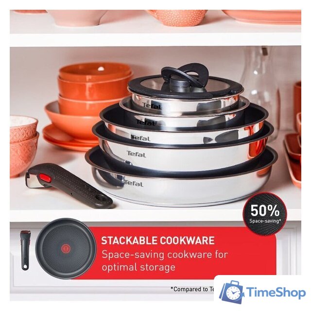 Набор сковород Tefal Ingenio Emotion L897S474 - Изображение №4 — Интернет-магазин Time-Shop