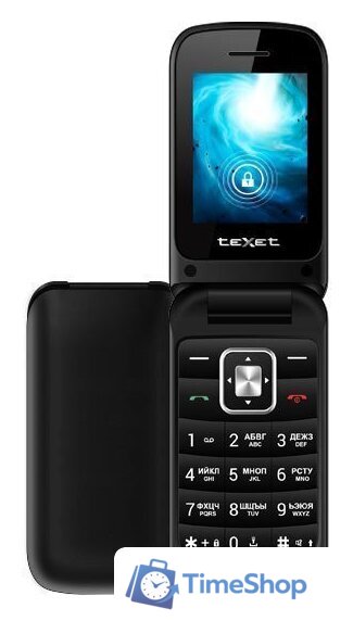 Кнопочный телефон TeXet TM-422 (черный) - Изображение №1 — Интернет-магазин Time-Shop