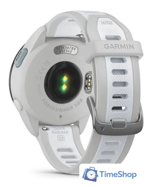 Умные часы Garmin Forerunner 165 (туманно-серый/белый камень) - Изображение №6 — Интернет-магазин Time-Shop