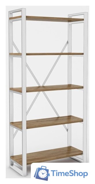 Стеллаж Hype Mebel Стандарт-2 50x170 (белый/дуб галифакс олово) - Изображение №1 — Интернет-магазин Time-Shop