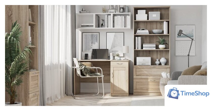 Стол Mio Tesoro Кастор 116x65 2.03.06.030.3 (дуб сонома) - Изображение №4 — Интернет-магазин Time-Shop