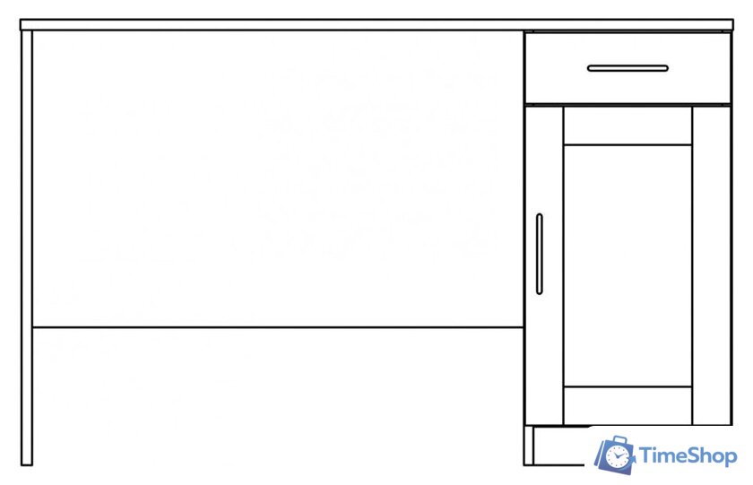 Стол Mio Tesoro Кастор 116x65 2.03.06.030.3 (дуб сонома) - Изображение №7 — Интернет-магазин Time-Shop