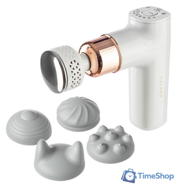 Перкуссионный массажер Calmer Pro MS1 (белый) - Изображение №1 — Интернет-магазин Time-Shop