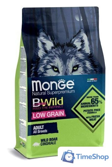 Сухой корм для собак Monge BWild Dog Adult Wild Boar (12 кг) - Изображение №1 — Интернет-магазин Time-Shop