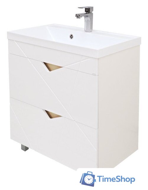  Doratiz Тумба под умывальник Doratiz Фьорд 70 9908.186 (дуб бунратти/белый) - Изображение №1 — Интернет-магазин Time-Shop