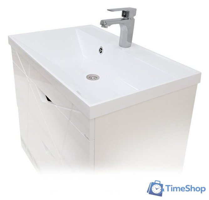  Doratiz Тумба под умывальник Doratiz Фьорд 70 9908.186 (дуб бунратти/белый) - Изображение №6 — Интернет-магазин Time-Shop