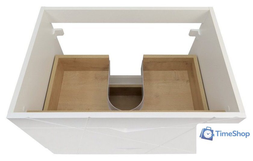  Doratiz Тумба под умывальник Doratiz Фьорд 70 9908.186 (дуб бунратти/белый) - Изображение №3 — Интернет-магазин Time-Shop