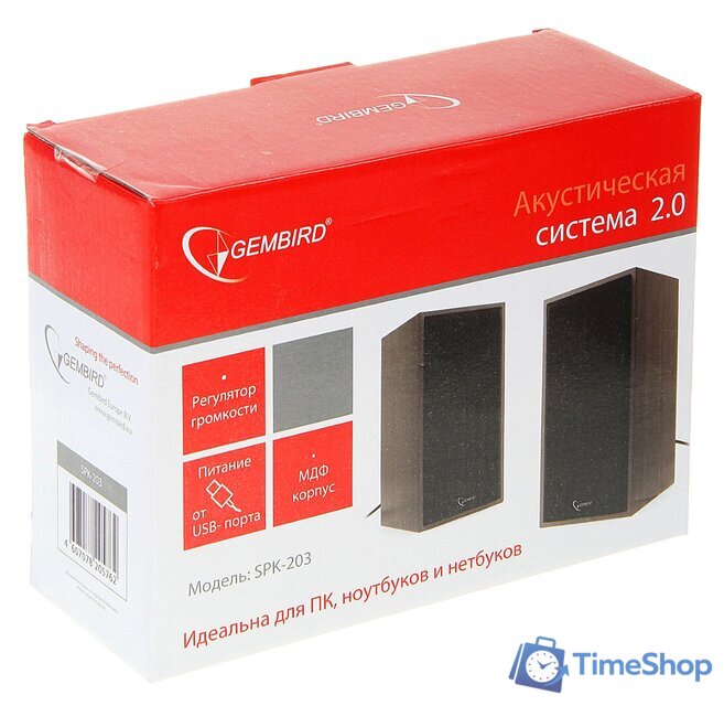 Акустика Gembird SPK-203 - Изображение №4 — Интернет-магазин Time-Shop