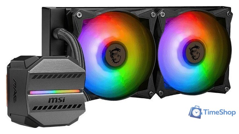 Система жидкостного охлаждения для процессора MSI MAG CoreLiquid M240 (черный) - Изображение №3 — Интернет-магазин Time-Shop