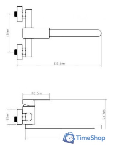 Смеситель Econoce EC0216BL - Изображение №2 — Интернет-магазин Time-Shop