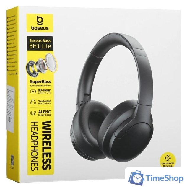 Наушники Baseus Bass BH1 Lite (черный) - Изображение №8 — Интернет-магазин Time-Shop