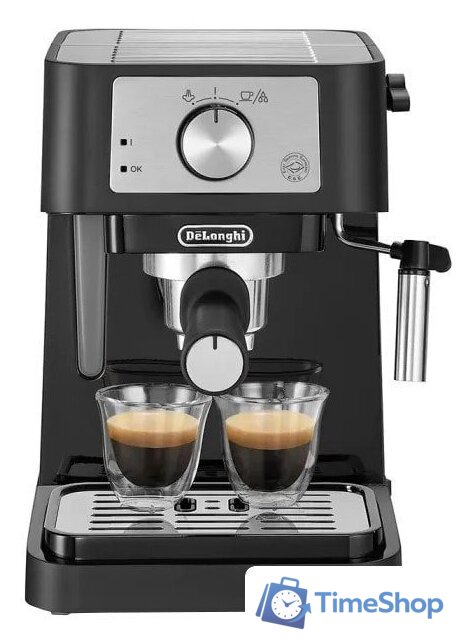 Рожковая кофеварка DeLonghi Stilosa EC260.BK - Изображение №1 — Интернет-магазин Time-Shop