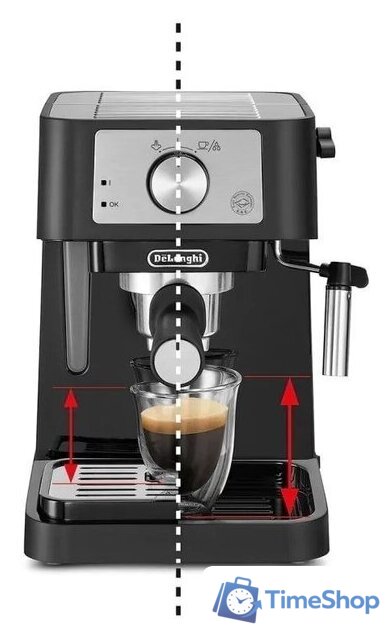 Рожковая кофеварка DeLonghi Stilosa EC260.BK - Изображение №3 — Интернет-магазин Time-Shop