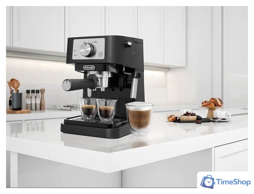 Рожковая кофеварка DeLonghi Stilosa EC260.BK - Изображение №6 — Интернет-магазин Time-Shop