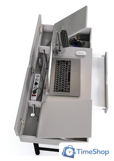 Стол Polini Kids Mirum 1400 (серый) - Изображение №4 — Интернет-магазин Time-Shop